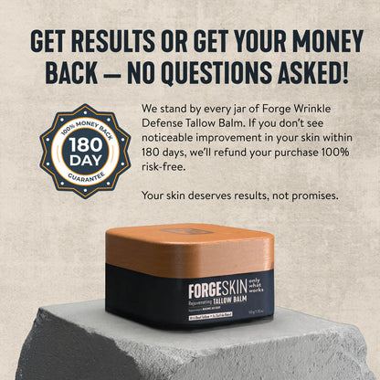 Forge Skin Beef Tallow Balm Moisturizer for Men Skin Care